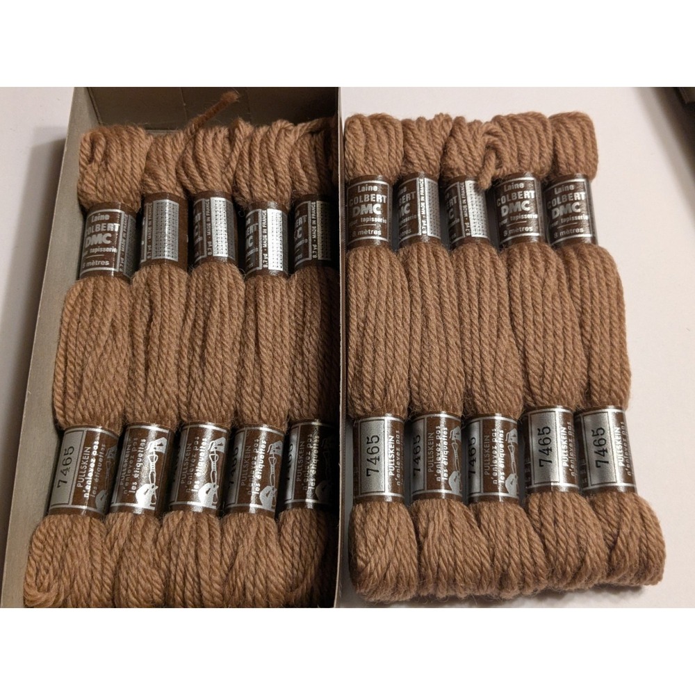 10 Skeins Laine Colbert Tapisserie DMC 100% Wool 8 Meters ea #7465 Medium Mahoga